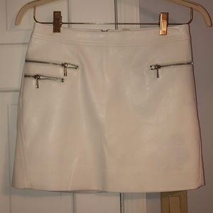 White Leather Mini (Never Worn) (M)